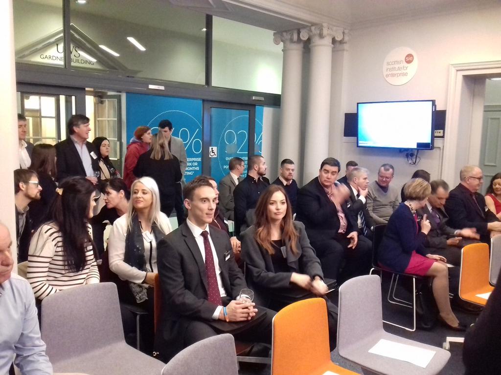 UniWestScotland's tweet photo. Guests gathering for the official opening of the UWS Enterprise Zone... #uwszone https://t.co/XSW6VUfWin