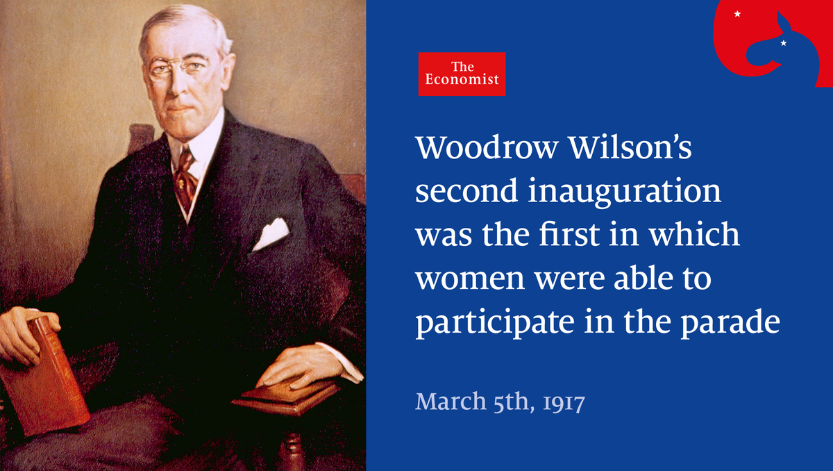 TheEconomist's tweet photo. At 70, Donald Trump is the oldest president to be inaugurated. Here's another #Inauguration milestone https://t.co/nQXPDneeQt
