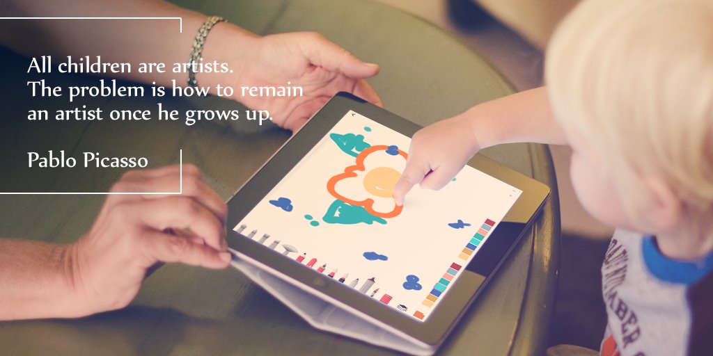 PaintSpotApp's tweet photo. #quote of the day :) 
#PaintSpot #TabTale #ComingSoon #NewApp #DrawingApp #motivation #inspiration #artists #ArtistsFor2017 #art #children https://t.co/1eBFPwDj57