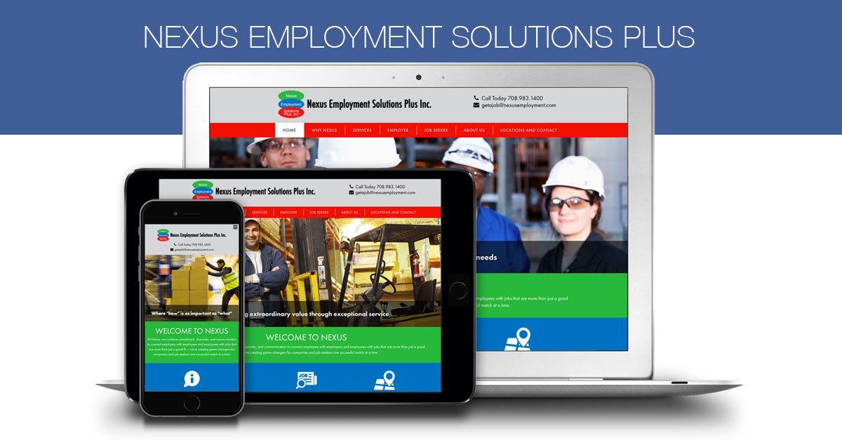 An employment agency, Nexus needed a site that would go in multiple directions, and that's exactly what we did. snip.ly/sjga2 #web