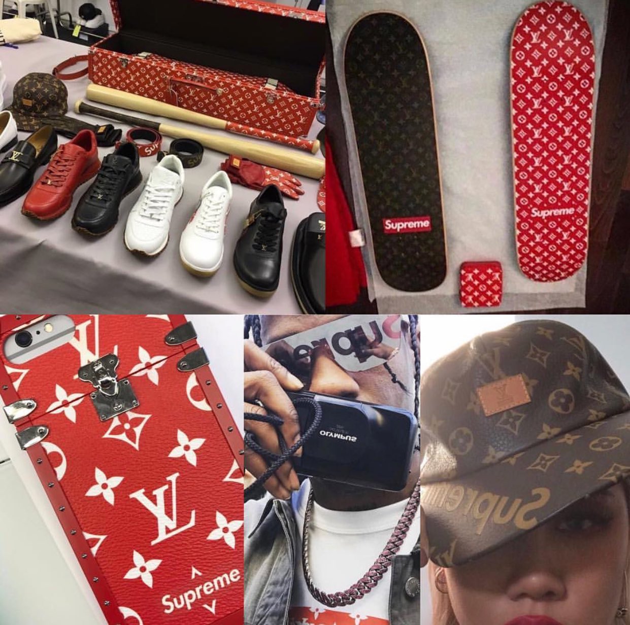 DropsByJay on X: Supreme x Louis Vuitton Biggest Supreme Collab