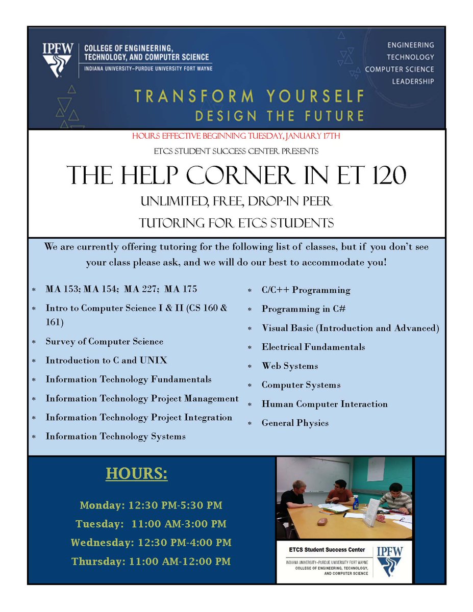 ETCSSSC's tweet image. The two ETCS tutoring centers are now open! See images below for more information.