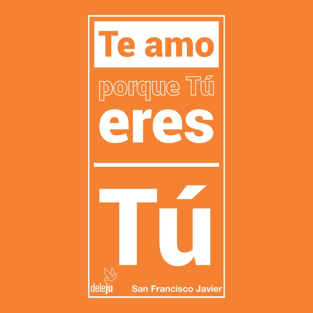 DelejuMadrid's tweet photo. JAVIERADA 2017El lema escogido para la Javierada 2017 es "Te amo porque tú eres tú" https://t.co/eP2JWqJ2xU