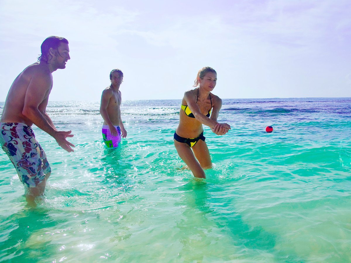 People playing waboba