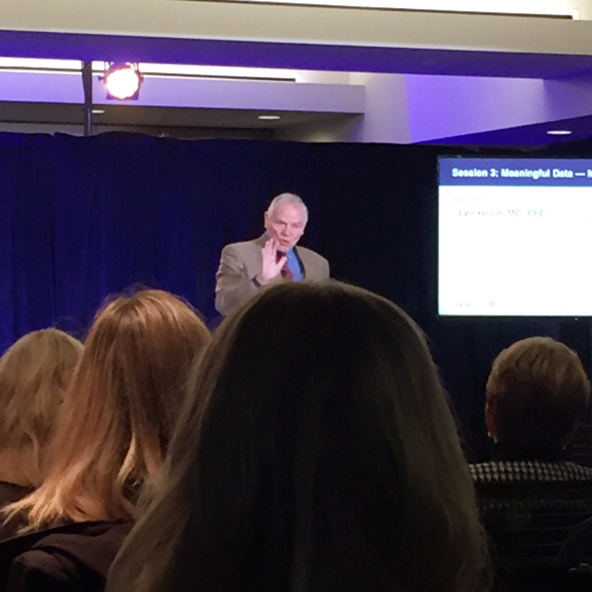 melissatizon's tweet image. Dr. Lee Hood of @ISBUSA &amp;amp; @Prov_Health talks &quot;scientific wellness&quot; &amp;amp; keeping people feeling young &amp;amp; healthy through their 90s #CareDesign17