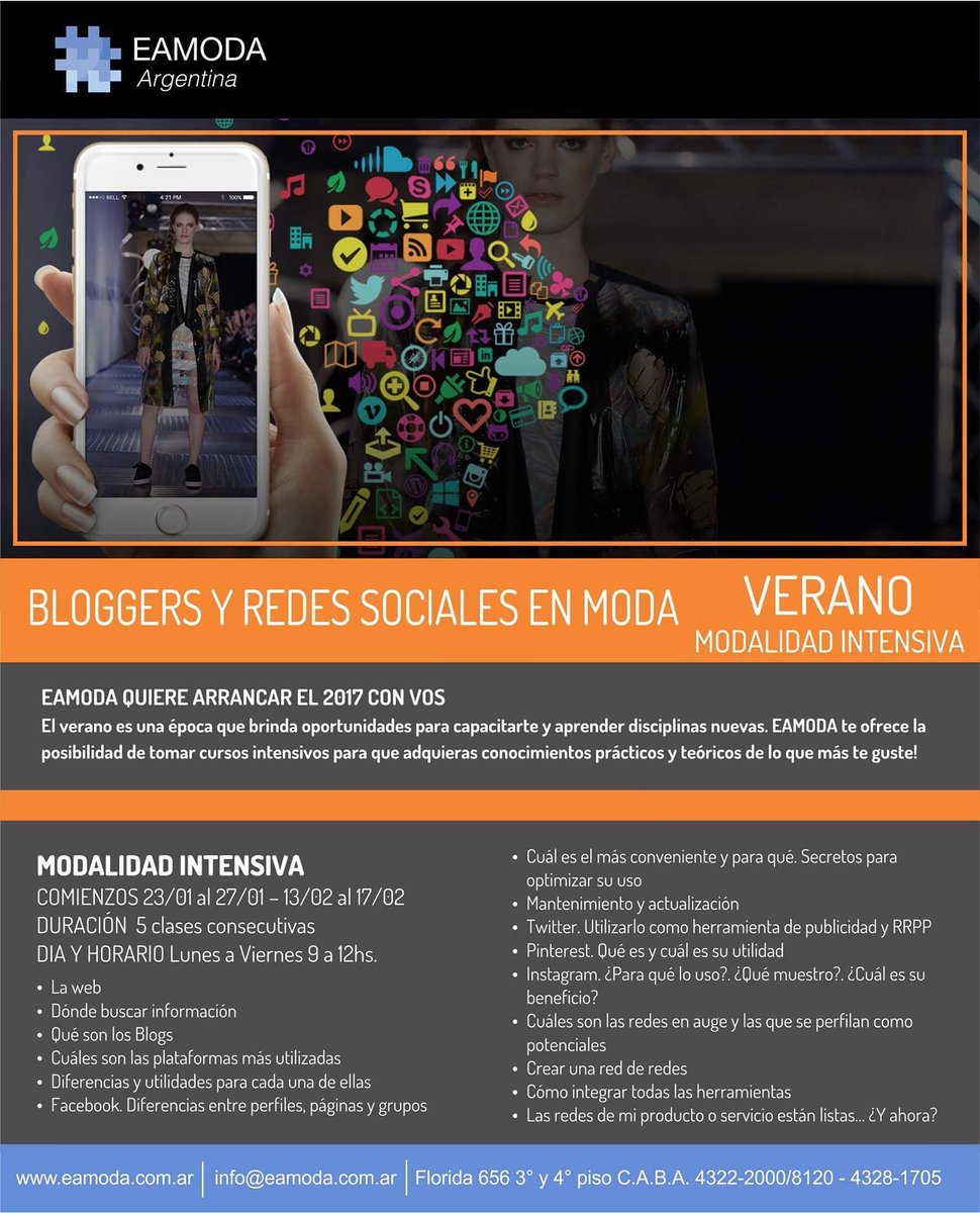 PerchaMag's tweet photo. Sumate a los #curso de #verano #blogger #bloggerdemoda #redessociales de @eamoda ----- No te lo pierdas! #MegaPercha https://t.co/6lDhgHNCYb