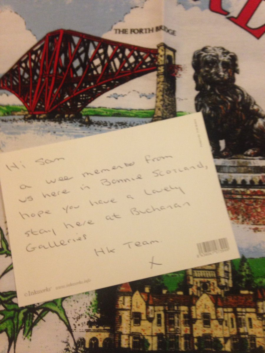 <a href="/HalfpennyBarry/">Barry Halfpenny</a> <a href="/placemadebyyou/">A Place Made By You</a> <a href="/ScotWestIreland/">PIScotWest&Ireland</a> just received a welcoming #piwow from Buchanan galleries Housekeeping team thank you!