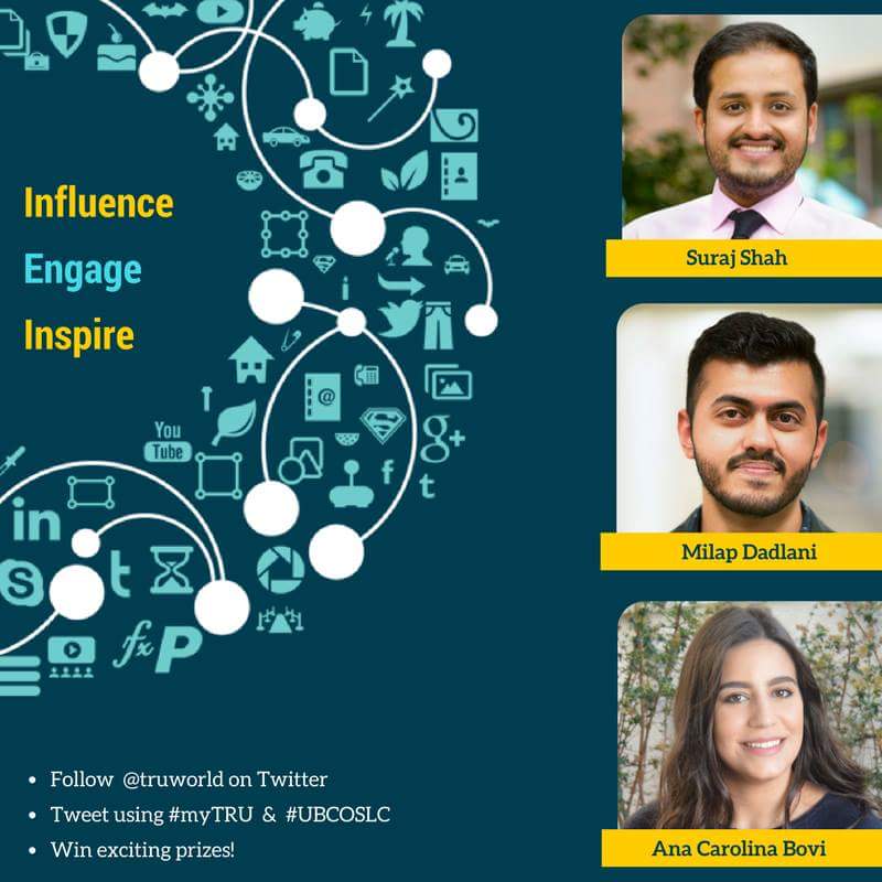 studlani's tweet photo. I'm really excited about representing the @truworld #SocialMedia team at the #UBCOSLC with my amazing team members on Jan 21st! #myTRU https://t.co/y4FR6LYtw2