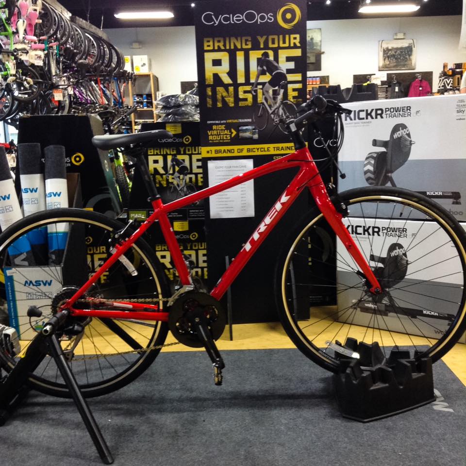 Inside, outside we always ride! Shop trainer riding tonite. Meet 6:30p &amp; we spin at 7p! #BikeDoctorFrederick #BikeMD