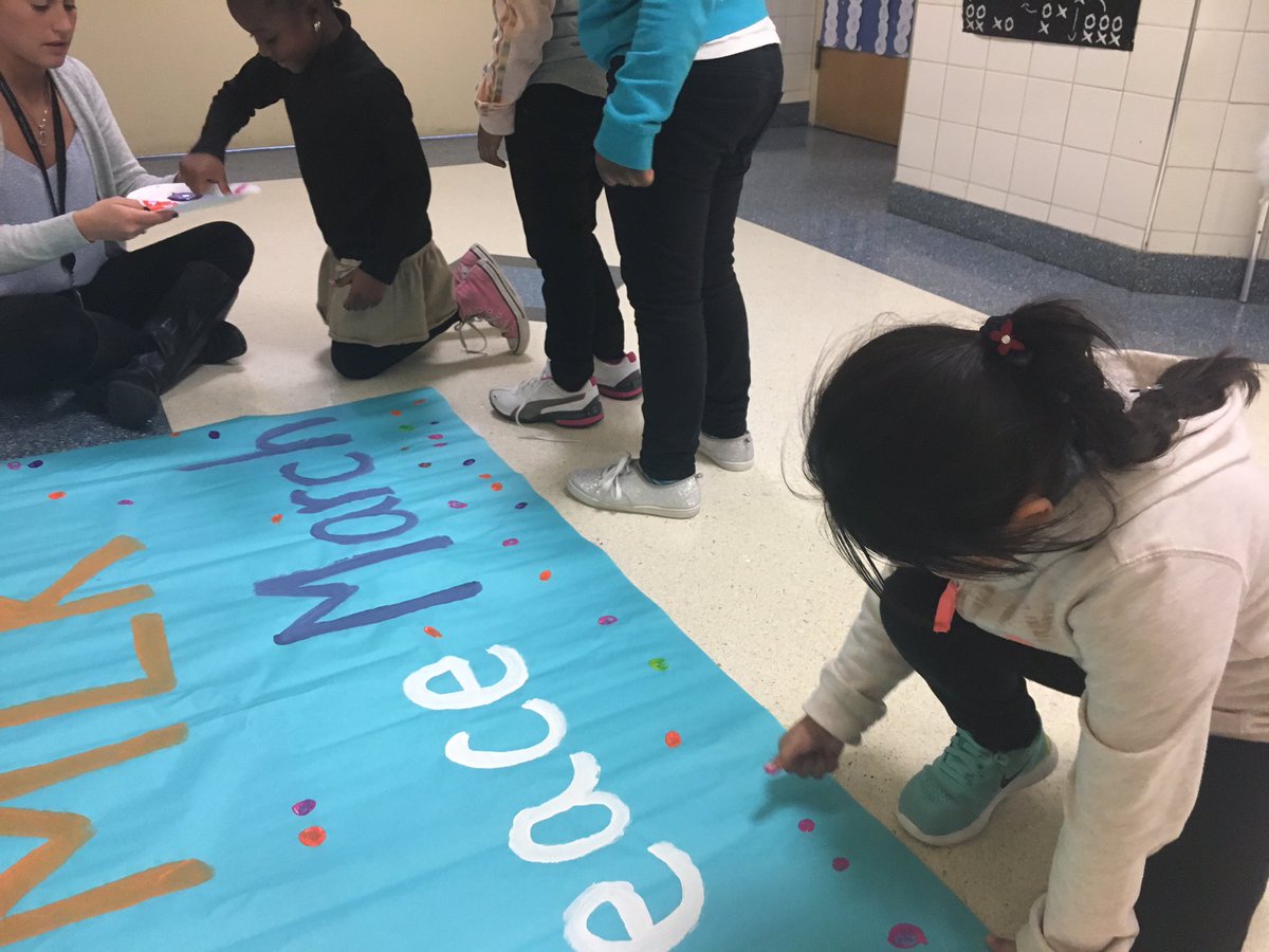 TMES K &amp; K-2 classrooms collaborating to create props for our joint performance in tomorrow's MLK parade! #disruptingthestatusquo