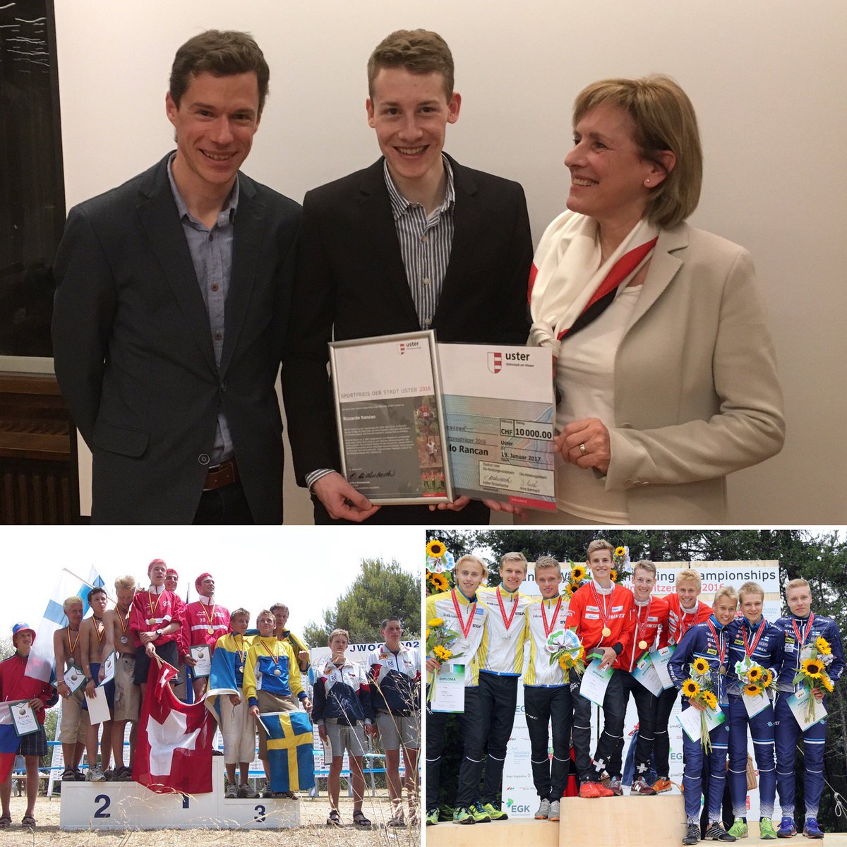 Tonight I had the honor to give a speech to <a href="/riccardorancan/">Riccardo Rancan</a> for winning the sport price in Uster. Last year he won.. facebook.com/dhubmann/photo…