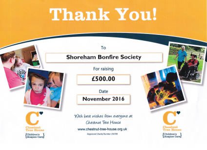 ShorehamBonfire's tweet photo. £500 more raised for Chestnut Tree House by Shoreham Bonfire Society https://t.co/NDLdvBR5tJ https://t.co/Q0nA8wM1jN