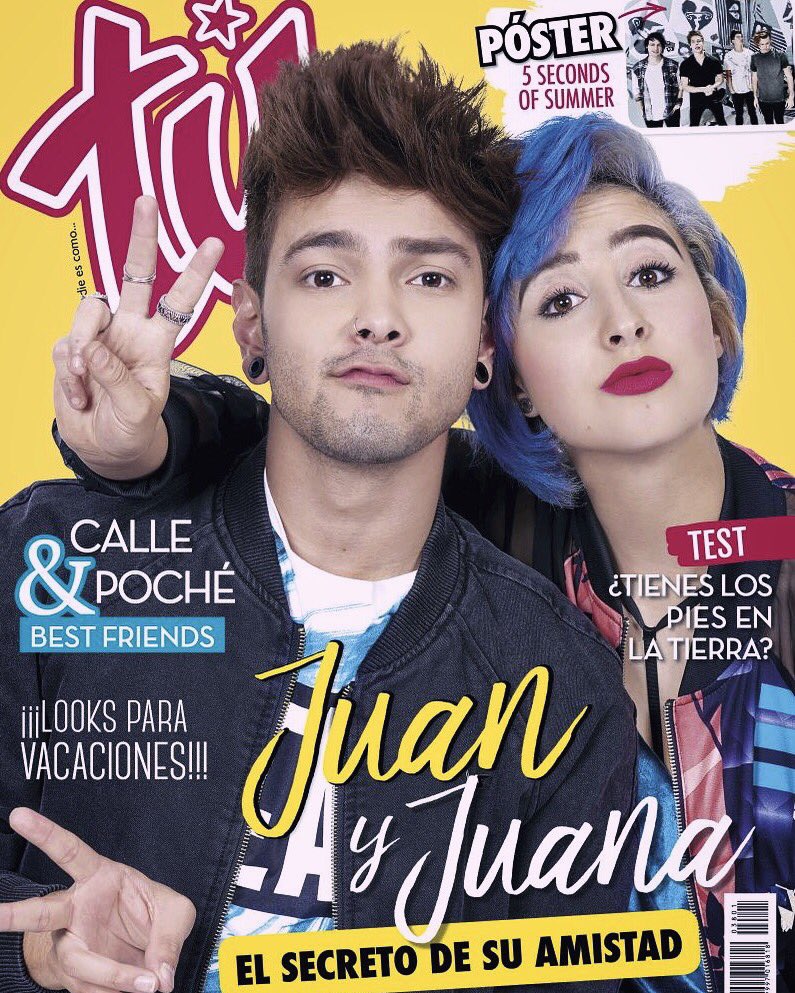 Juanjaramilloe's tweet photo. Somos la primera portada del año en COLOMBIA también 😍 ¿quien la tienen ya? #JuanYJuanaEnTuCol

¡ESA ES UNA DE LAS SORPRESAS DE HOY!  🙊 https://t.co/52NRNEAwNi