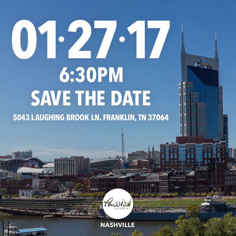 Passion_Nash's tweet photo. Join us for a fun, relaxed night to meet people &amp; hear about the church &amp; our heart for this city.
RSVP: https://t.co/blGA0FR41S
#Nashville https://t.co/4uIcaPlEB1