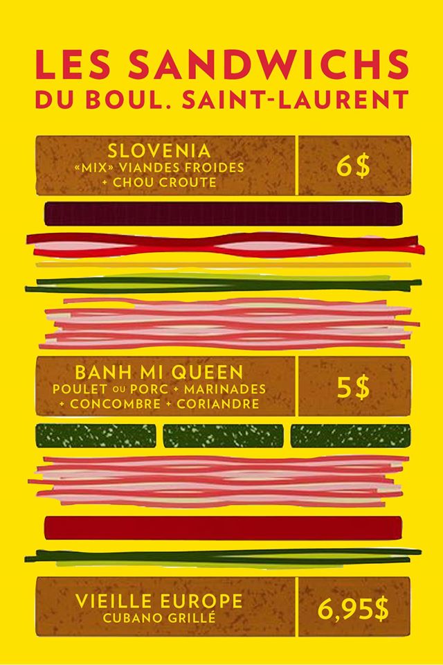 Les meilleures idées de sandwichs pour un lunch pas cher sur la Main! Slovenia, Bánh Mì Queen et <a href="/Vieille_Europe/">La Vieille Europe</a>!