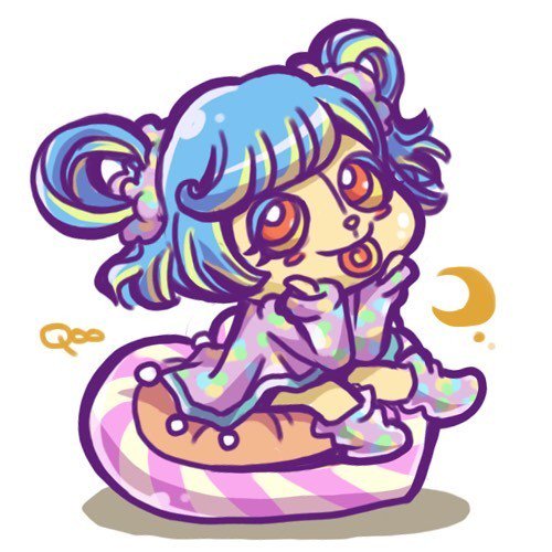 7まいめ ふわふわくつろぎナイトウェア イラスト ポップ ファッション Qoo カフェら展11 6 17のイラスト