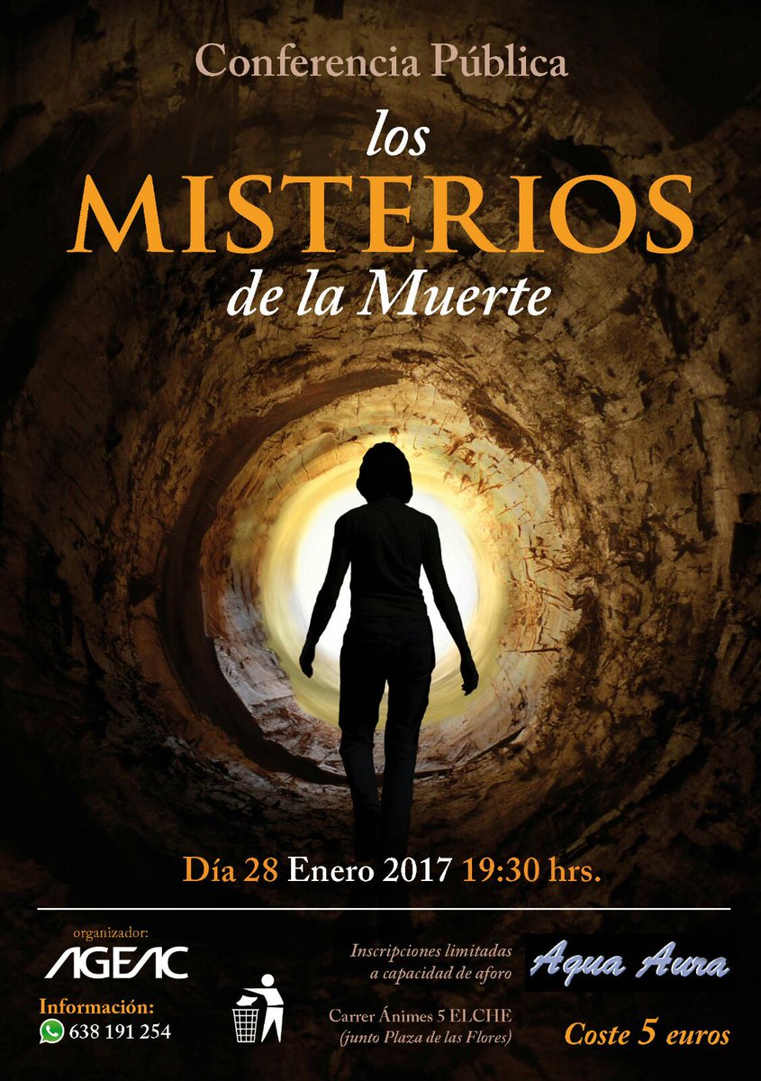 SocdeElx's tweet photo. #ASAMARCU #ELCHE @AquaAura_Elche @Aqua_Elche @GemasIntegral @DoctoraLunatika #conferencia #misterio #muerte #enero https://t.co/XwWPyRqAcP