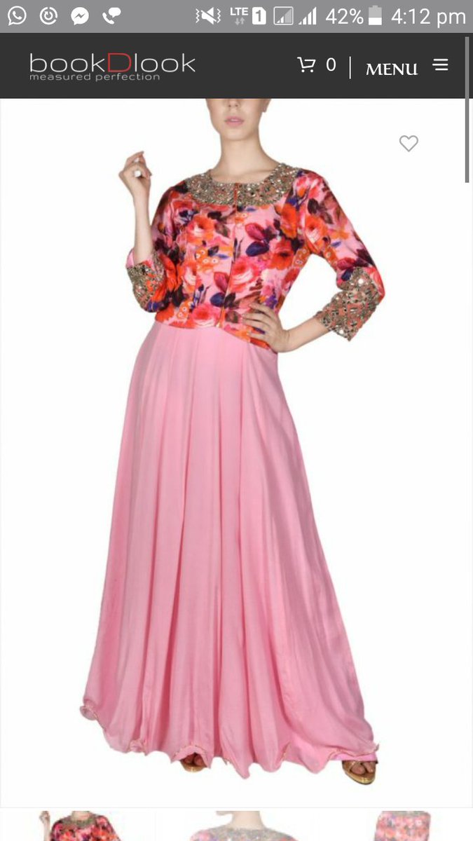 jaggukaur's tweet photo. @Style_Cracker @bookDlook
#BookDLookWithSC
This embroidered gown with floral jacket is my favourite
Would love to flaunt this design
😄😄✌✌ https://t.co/2VuD0lSNms