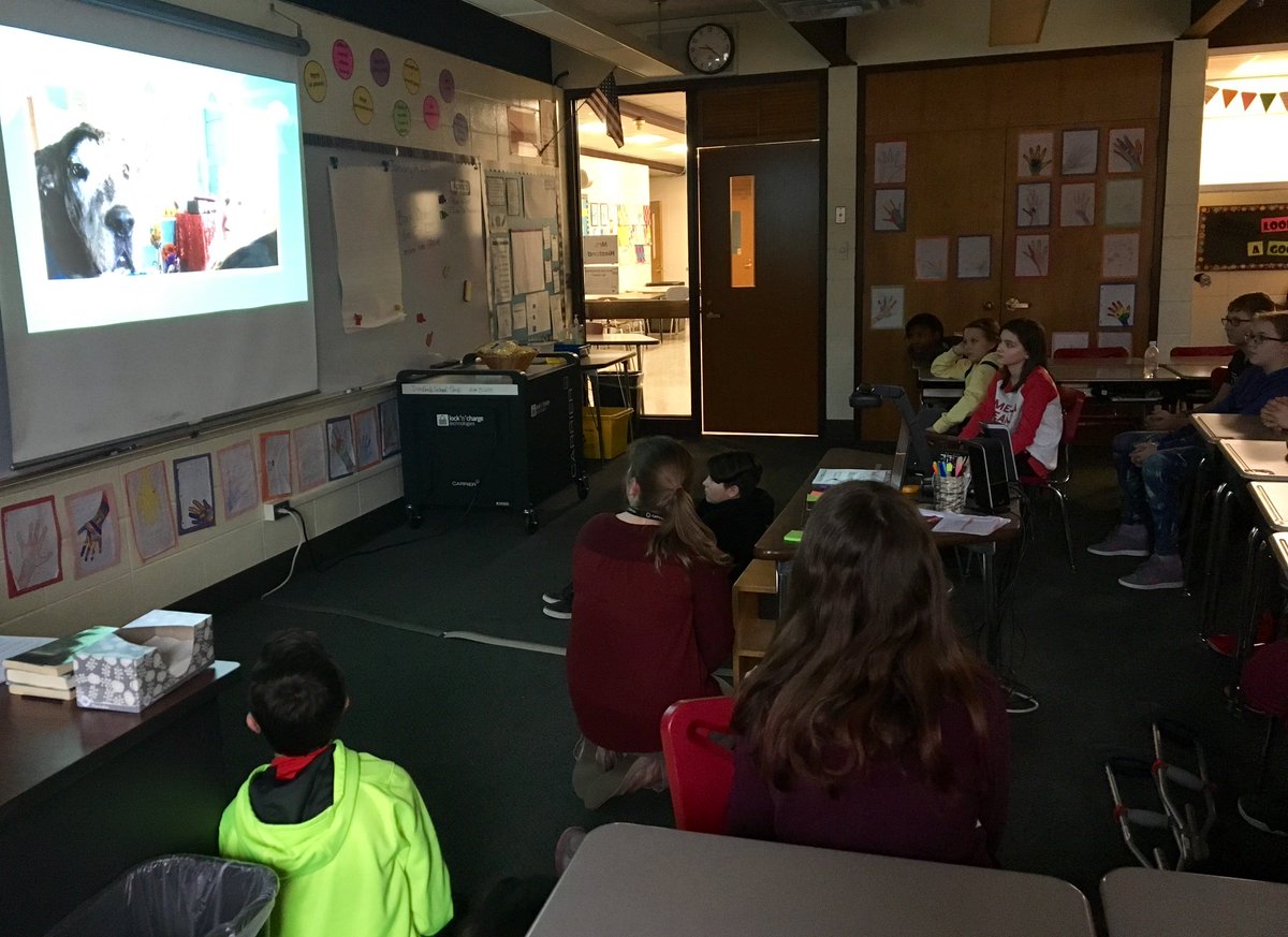 WestchesterInte's tweet photo. Today 6th graders are welcoming family members to view their Elder Tale Presentations. https://t.co/8gsphtdyXr