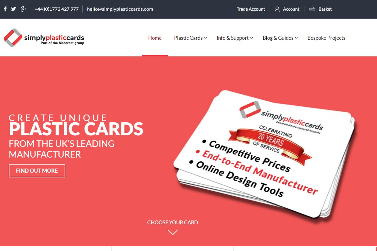 CardsSimply's tweet image. We're proud to launch our new site - the UK's first to allow #SMEs to design plastic cards for their business online
simplyplasticcards.com