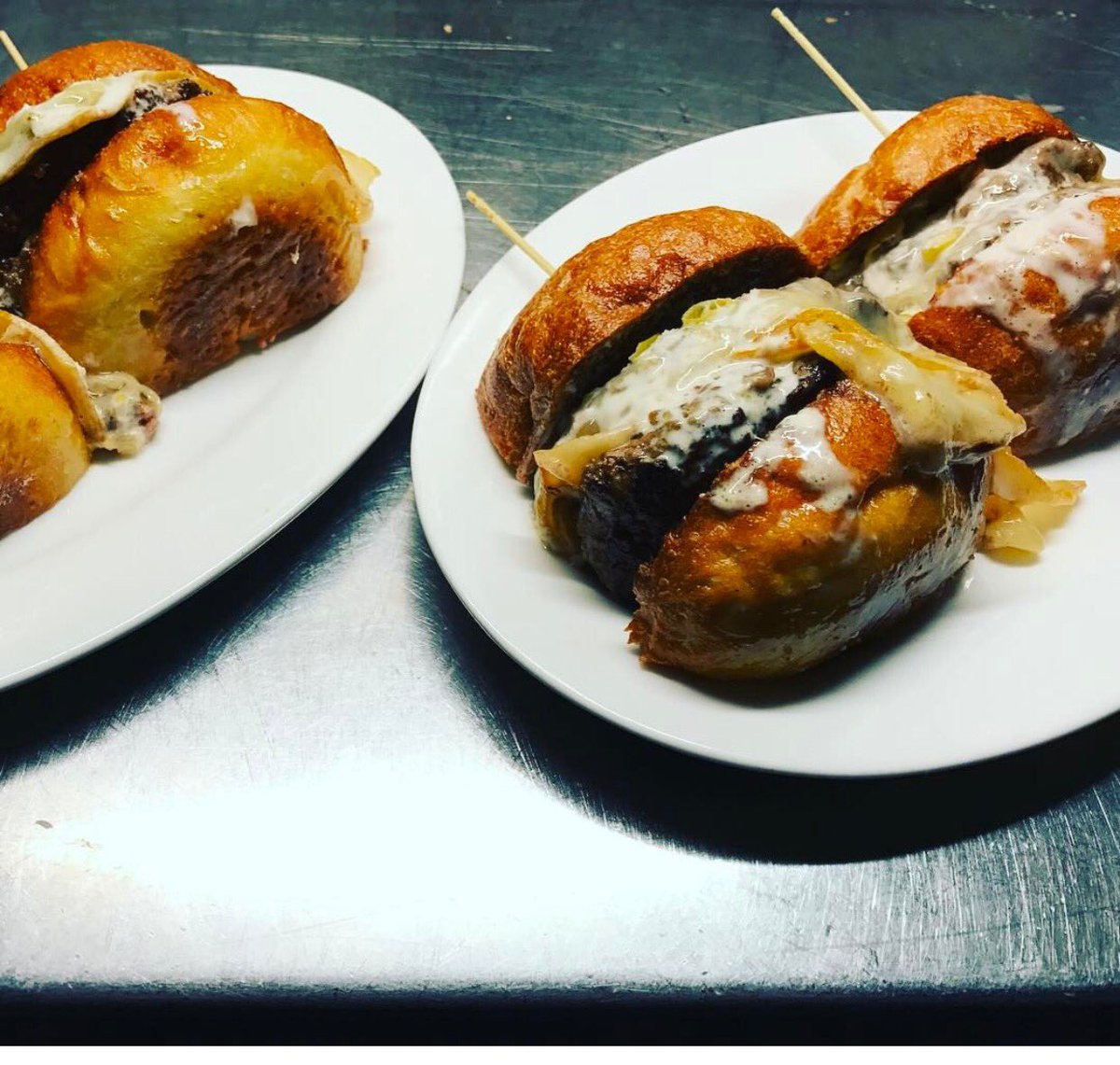 Our burger is <a href="/TxikitoNYC/">Txikito</a> <a href="/ElQuintoPinoNYC/">El Quinto Pino</a> because we simply couldn't do it any better. #burgers #sharingiscaring