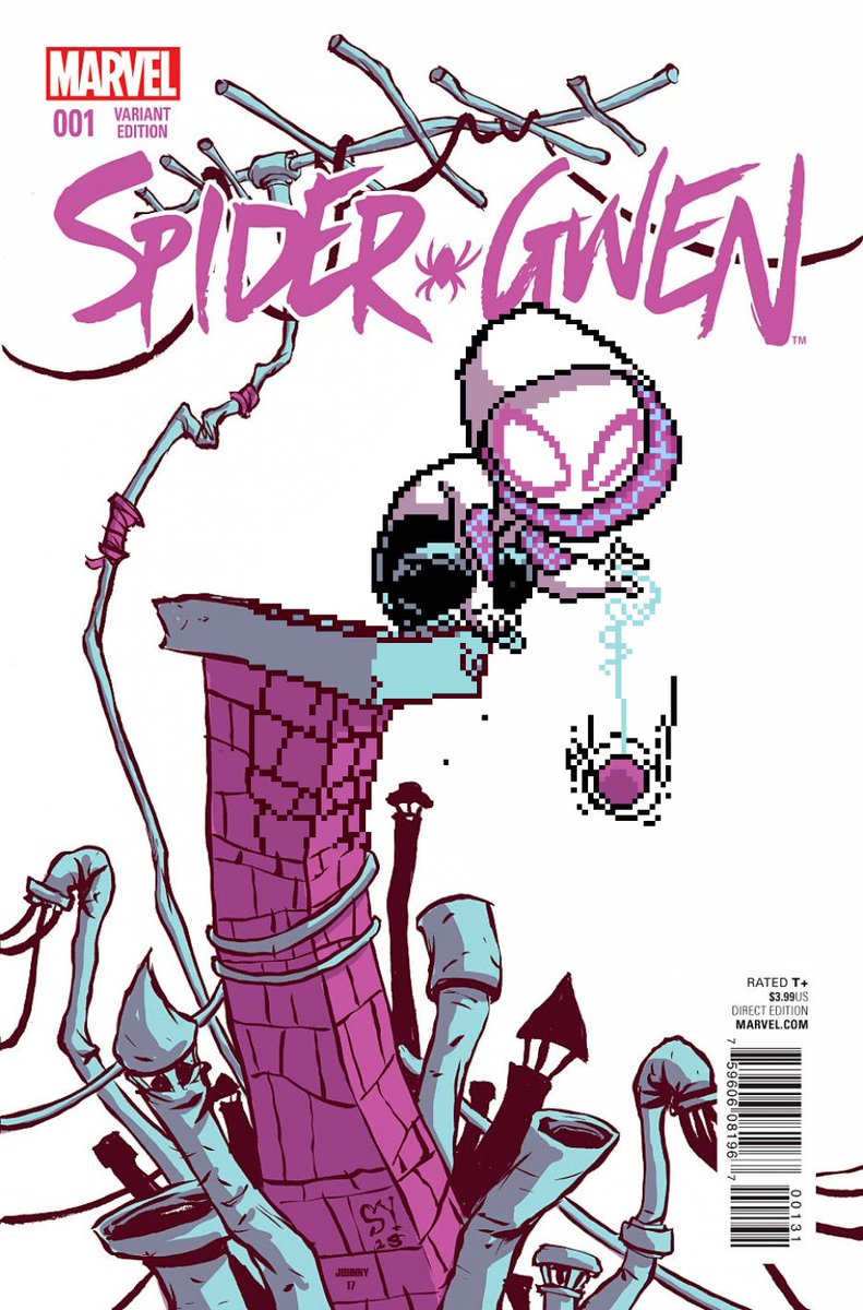 SECTION_23's tweet photo. My #crossoverproject between the amazing #skottieyoung variant cover art and my #pixelart put together #comics @skottieyoung @Marvel https://t.co/6REWByDj5W