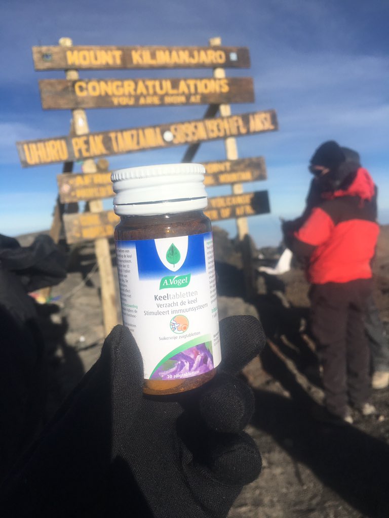 Onze geslaagde toppoging van Kilimanjaro in Tanzania met <a href="/basecamp038/">Basecamp038</a> werd ook een succes door de <a href="/avogel/">avogel</a> keeltabletten.