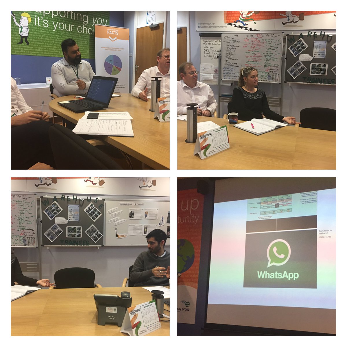 pathwaygroup's tweet photo. The Team discussing Microsoft #Sway #onenote #asana &amp; many others in our technology &amp; innovation meeting earlier today https://t.co/4iVc6jcGQp