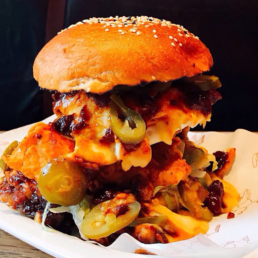 Who's coming to demolish the #TrumpTower tomorrow??😜🐓🍔Back by popular demand for just ONE DAY ONLY to mark the Trump Inauguration 🇺🇸🇺🇸