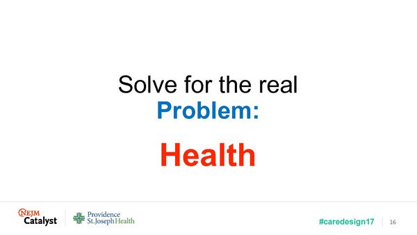 activatecare's tweet image. .@amyleecp3 says “Health is the problem, care is the solution” We need to act together to make health happen #caredesign17 #hcsn