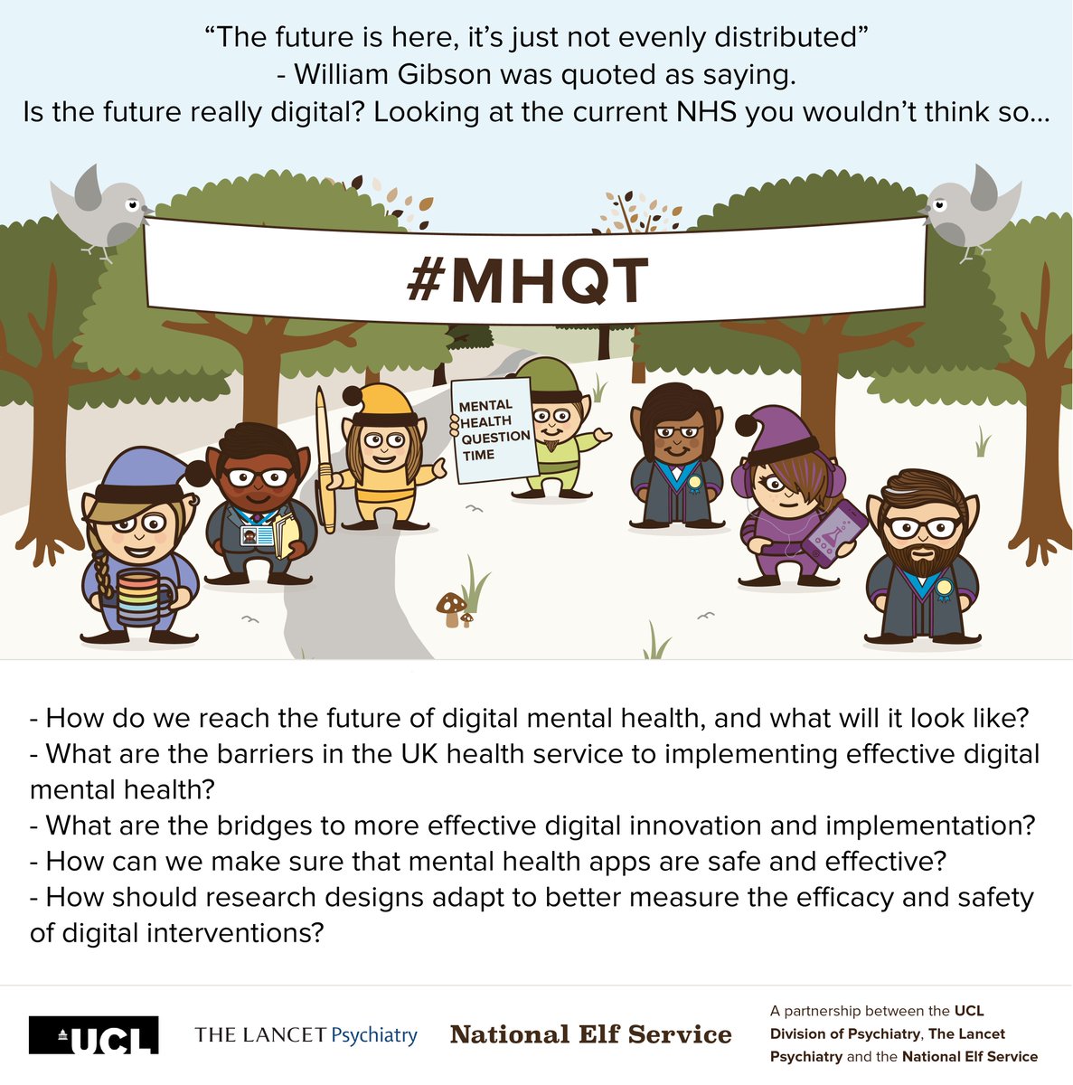 MentalHealthQT's tweet photo. Digital Mental Health #MHQT public discussion
Waiting for the great leap forwards...
1830-1930 Wed 15 Mar 2017
More details coming soon! https://t.co/cmloShJC8P