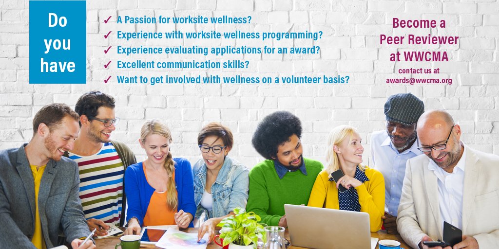 WorkWellMass's tweet photo. Call for Peer Reviewers! https://t.co/ykmfvUf8hT #WorkWellMA #wellness #wellnessprograms #worksitewellness #workplacewellness #MAawards https://t.co/EcLv3MvePI
