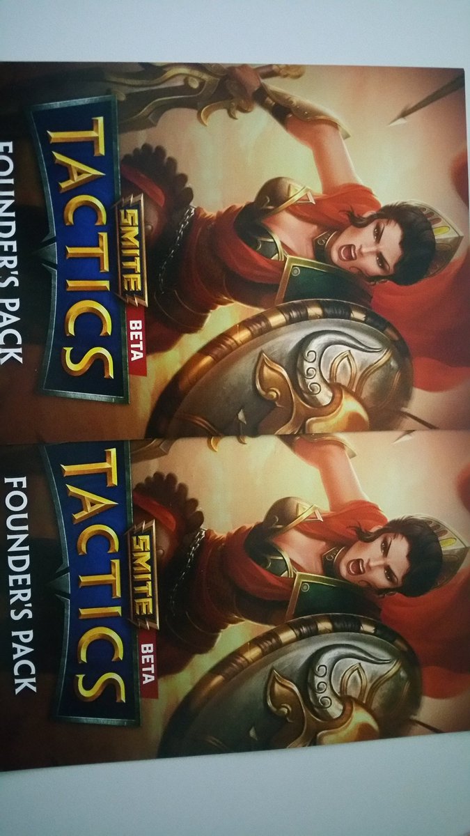 AdanasDev's tweet photo. Giving away 2 SMITE Tactics Founders packs in honor of the new update. RT &amp; be following to win. Winners picked on Saturday :D https://t.co/0Vxm5GZ9r2