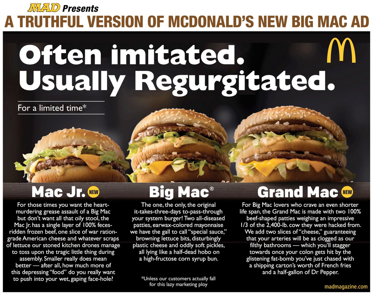 mcdonald new year advertisement mad magazine madmagazine mcdonald new year advertisement mad magazine madmagazine