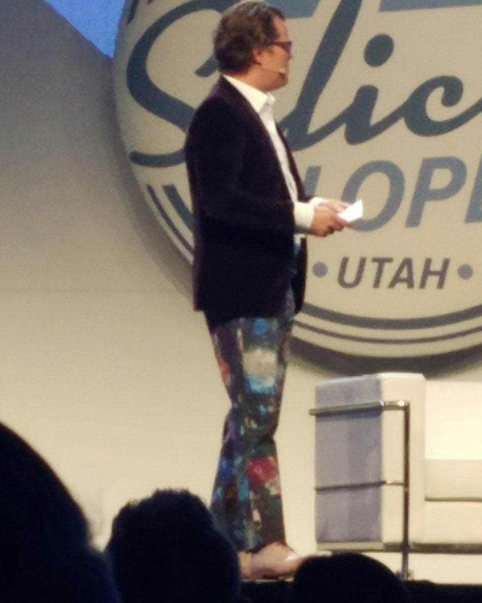 JosephofEarth's tweet photo. #SSTS17 so far: take chances, branding, diversity, support. Incidentally, all lessons that can be learned from @joshjames pants. https://t.co/mMXADQWOpI