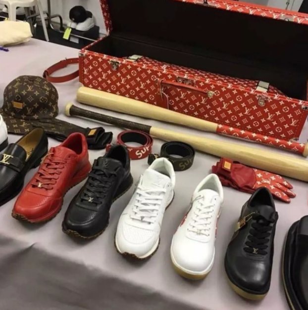 Complex Sneakers on X: DETAILS on the Supreme x Louis Vuitton collab:    / X