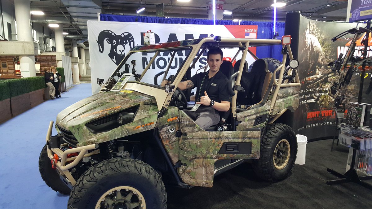 RAMMounts's tweet photo. Custom-built @KawasakiUSA #Teryx4 at #SHOTShow2017. Thanks to @UTVUnderground and #HTownPerformance! See it at booth #741: https://t.co/uitdMoHcoE