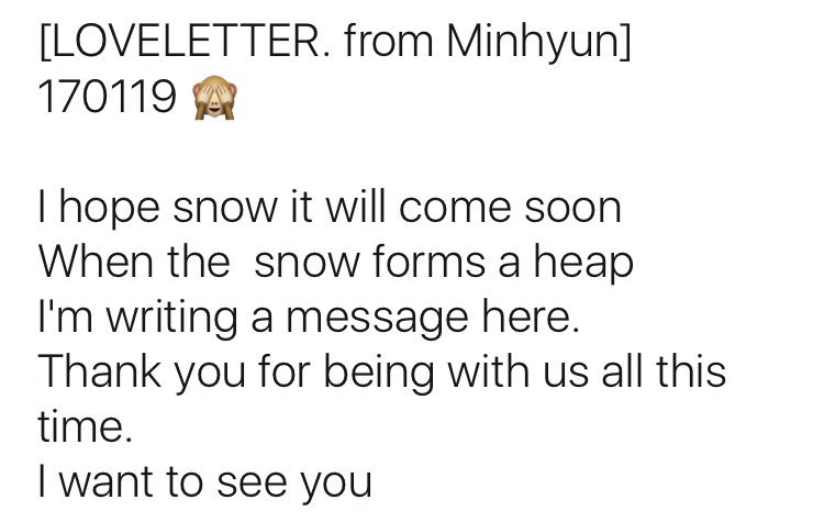thenuestrans's tweet photo. [LOVELETTER. from Minhyun] 170119 🙈 https://t.co/NCDAvS5OiT