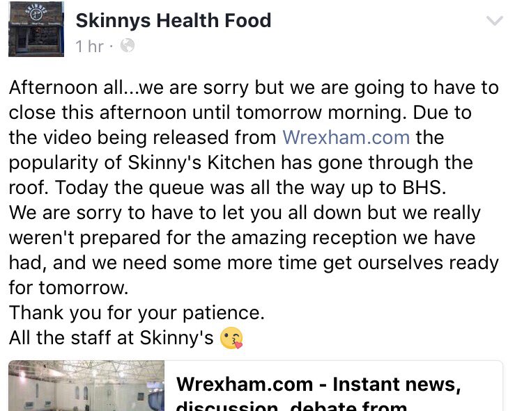 wrexham's tweet photo. Whoops! Over 46,000 views of the vid in under 24hrs plus over 40k saw inital launch article as well 👌 We want to promote your good stuff 😎 https://t.co/tn80AOgbDw