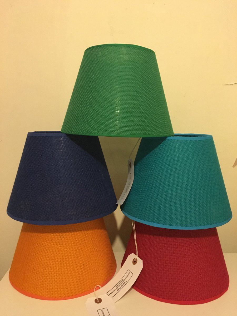 They're bright, they're conical, they're hessian, they're arriving at <a href="/NorasIlkley/">Nora's - Ilkley</a> #ilkley tomorrow. Grab 'em whilst they're hot #lampshades
