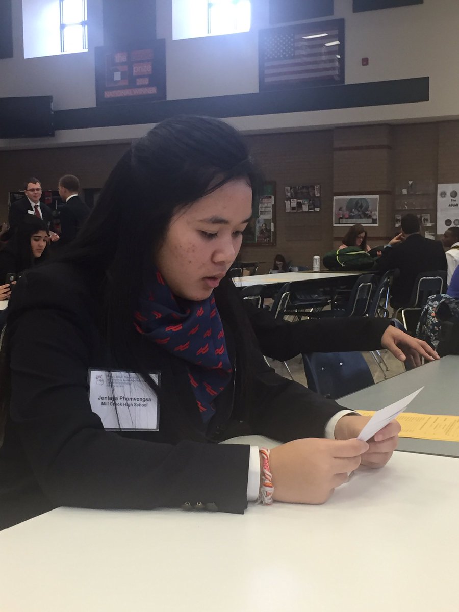 fbla_mchs's tweet photo. We are minutes away from the Region 11 Rumble aka FBLA RLC! Everyone wish Angel Phomvongsa luck on her speech #HAWKS https://t.co/UEyRwKYNa5