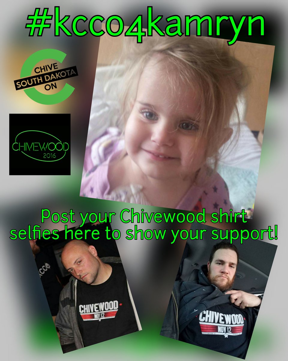 ChiveOnSoDak's tweet photo. Fri, Jan 20th, wear your Chivewood shirt or other Chive garb and post your selfie in the thread on COSD pages. #whyichive #chivenation https://t.co/mArMkXBYeY
