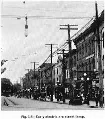 1st Electric Lighting System Employing Overhead Wires Built 1st Electric Lighting System Employing Overhead Wires Built