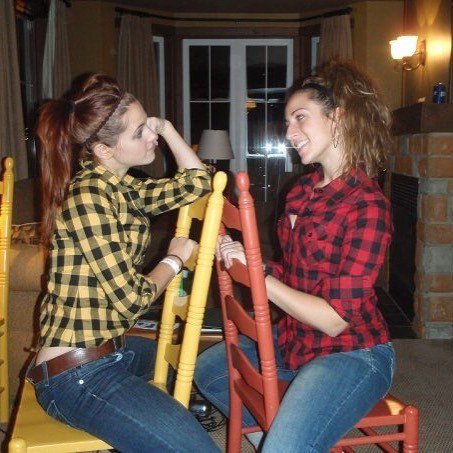 SidePonyNation's tweet photo. Back in the day, matching chairs matching plaid. 
#tremblant #campusvacations #tbt https://t.co/KoyaHjUMJg https://t.co/wy5nWpr20L