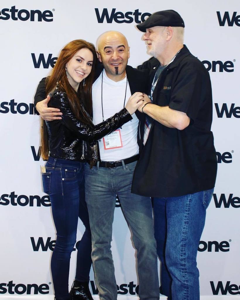 chasemartin_'s tweet photo. PHOTOSHOOT AT THE WESTONE BOOTH. #WinterNamm2017 #Westone https://t.co/JwGDnRRE7w https://t.co/gVKxul71ag