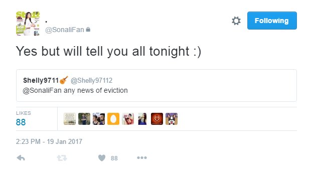 nneonrainn's tweet photo. .@BiggBoss @EndemolShineIND @BOCLive Eviction decision made even before the voting lines have closed. Aren't you all niceee? 😊 

#BB10 https://t.co/qQThlnR9yY