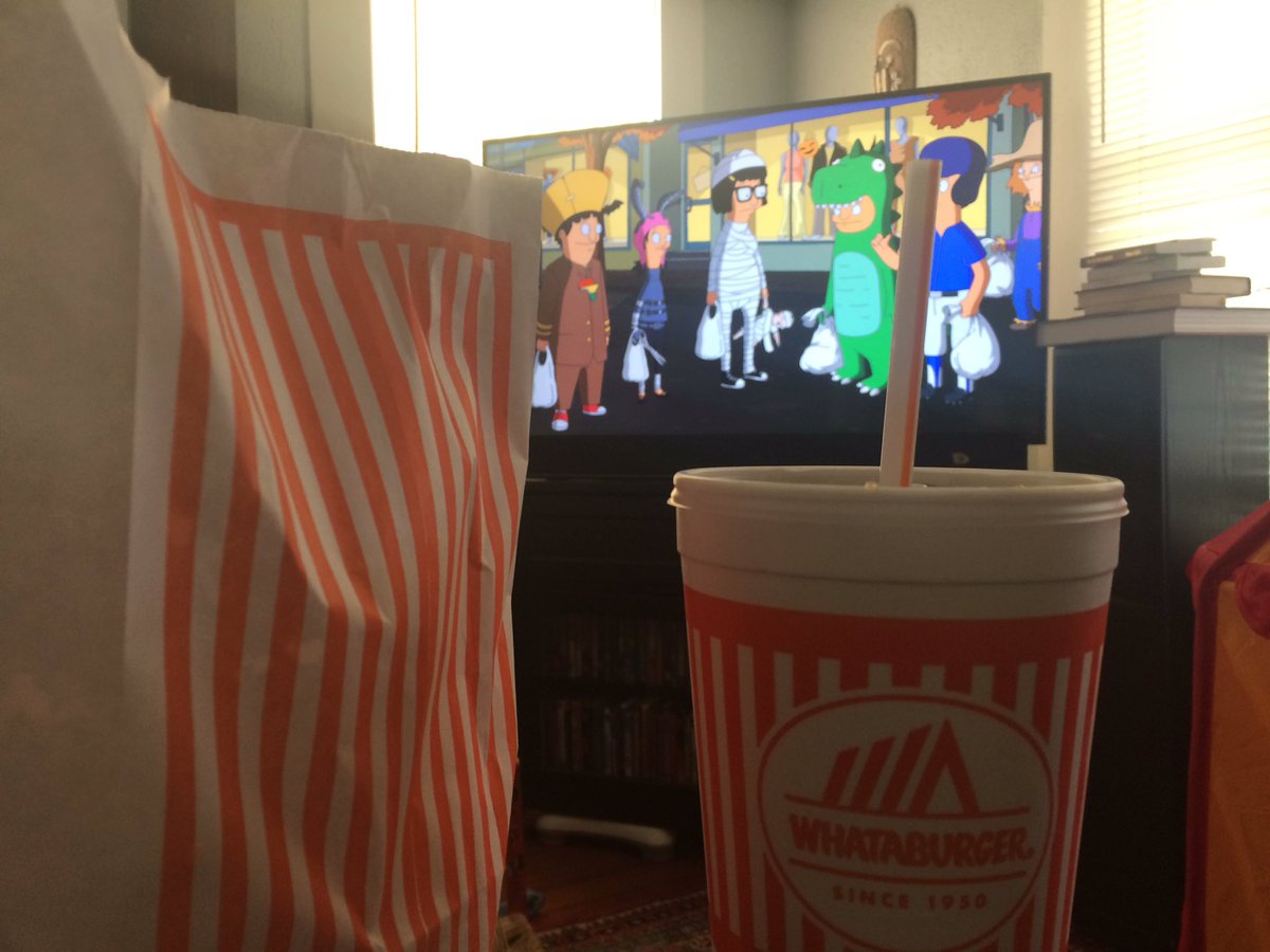marksobhani's tweet photo. Watching @BobsBurgersFOX while eating @Whataburger. My life is so interesting! https://t.co/Lgtf54DX5n