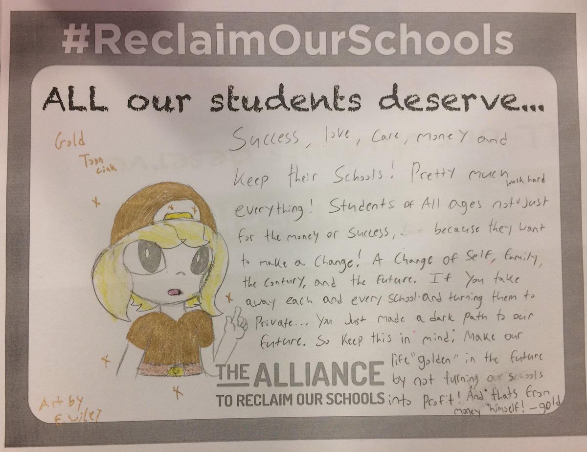 stevebioprof's tweet photo. #ReclaimOurSchools #fundourfuture https://t.co/tHPER0PgV8