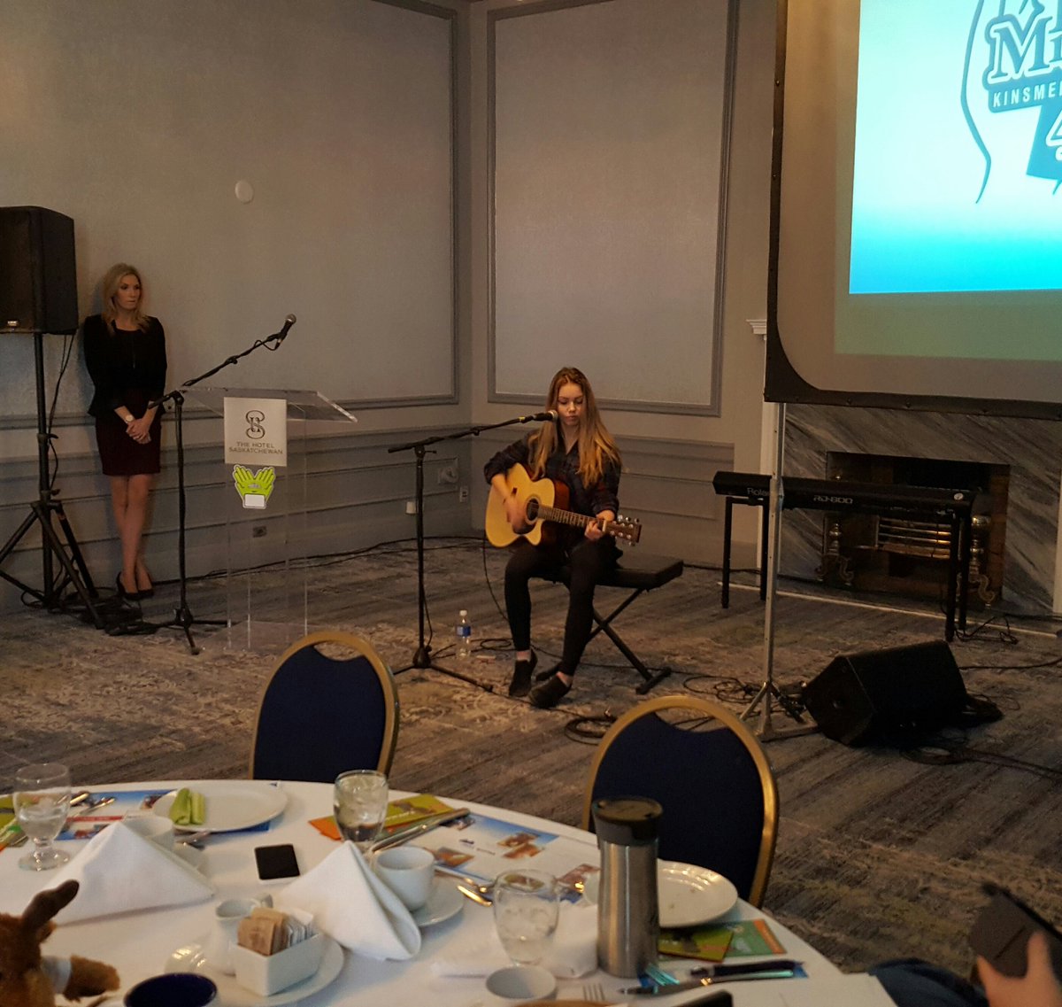 Telemiracle's tweet photo. @RealKenzie performs for us at our Kick-off! She did an amazing job! #TM41 #SKTalent #WhereAreWeGoing? https://t.co/803IQ9jokZ