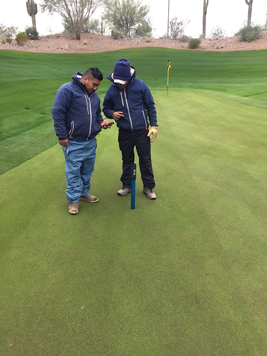 ALindloff_GCS's tweet photo. Out using the #pogo @POGOTurfPro getting some data ahead of the rain! #bccturf #teaching https://t.co/bc4SMHSK2I